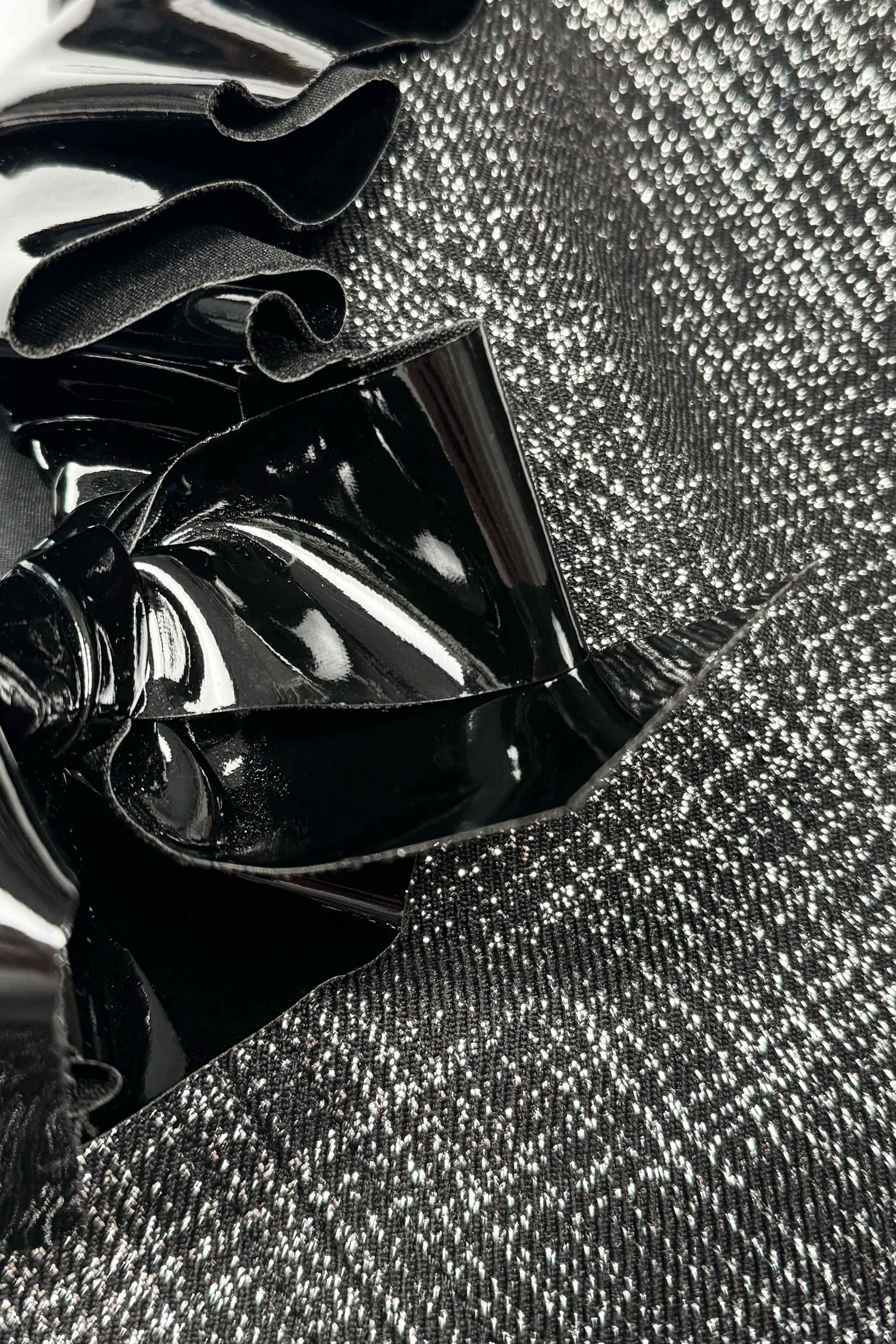 Metallic Bustier mit Schleife (Gr. 38 IT)