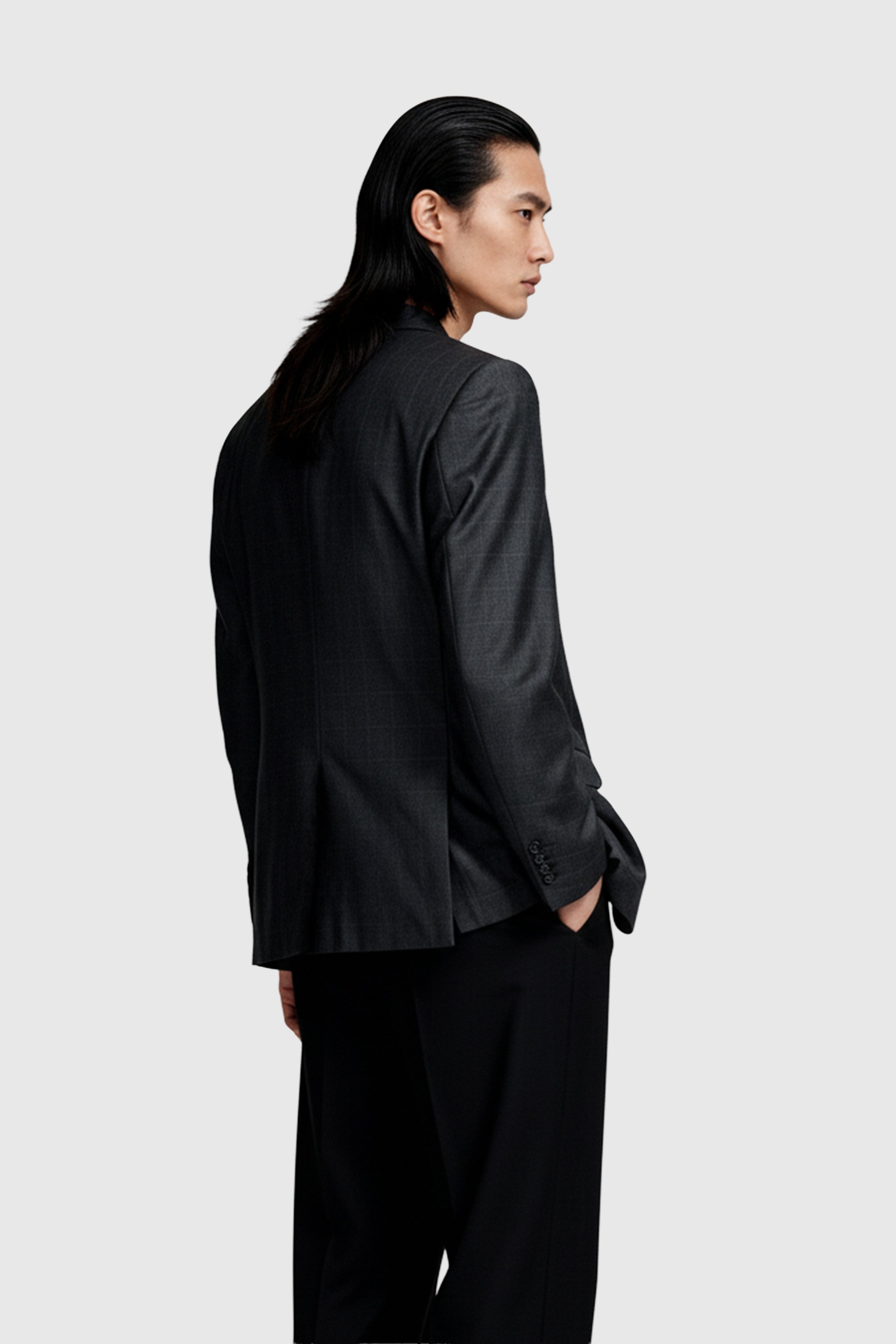 Einreihiger karierter Blazer (Gr. 48)