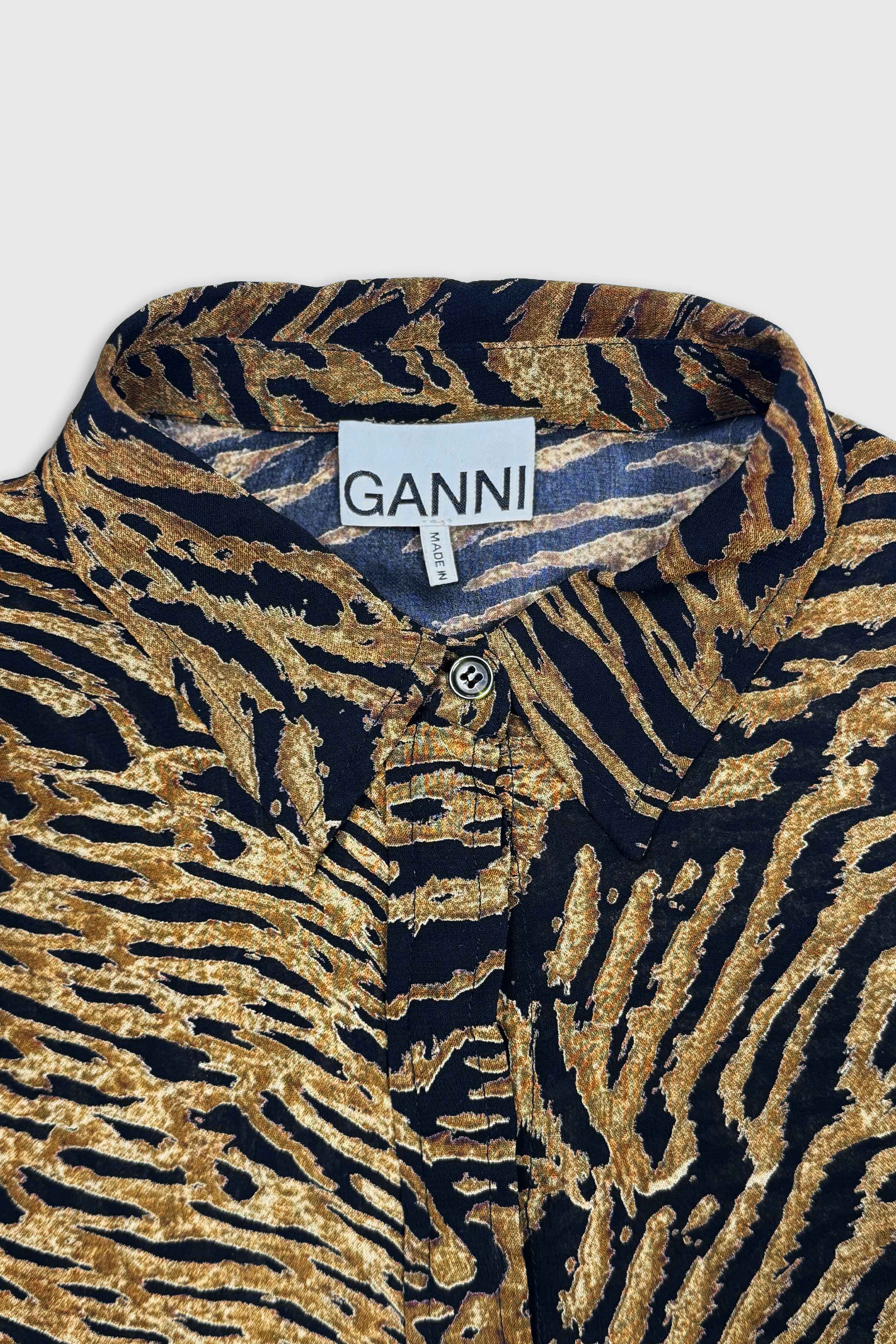 Bluse mit Tiger-Print (Gr. M)