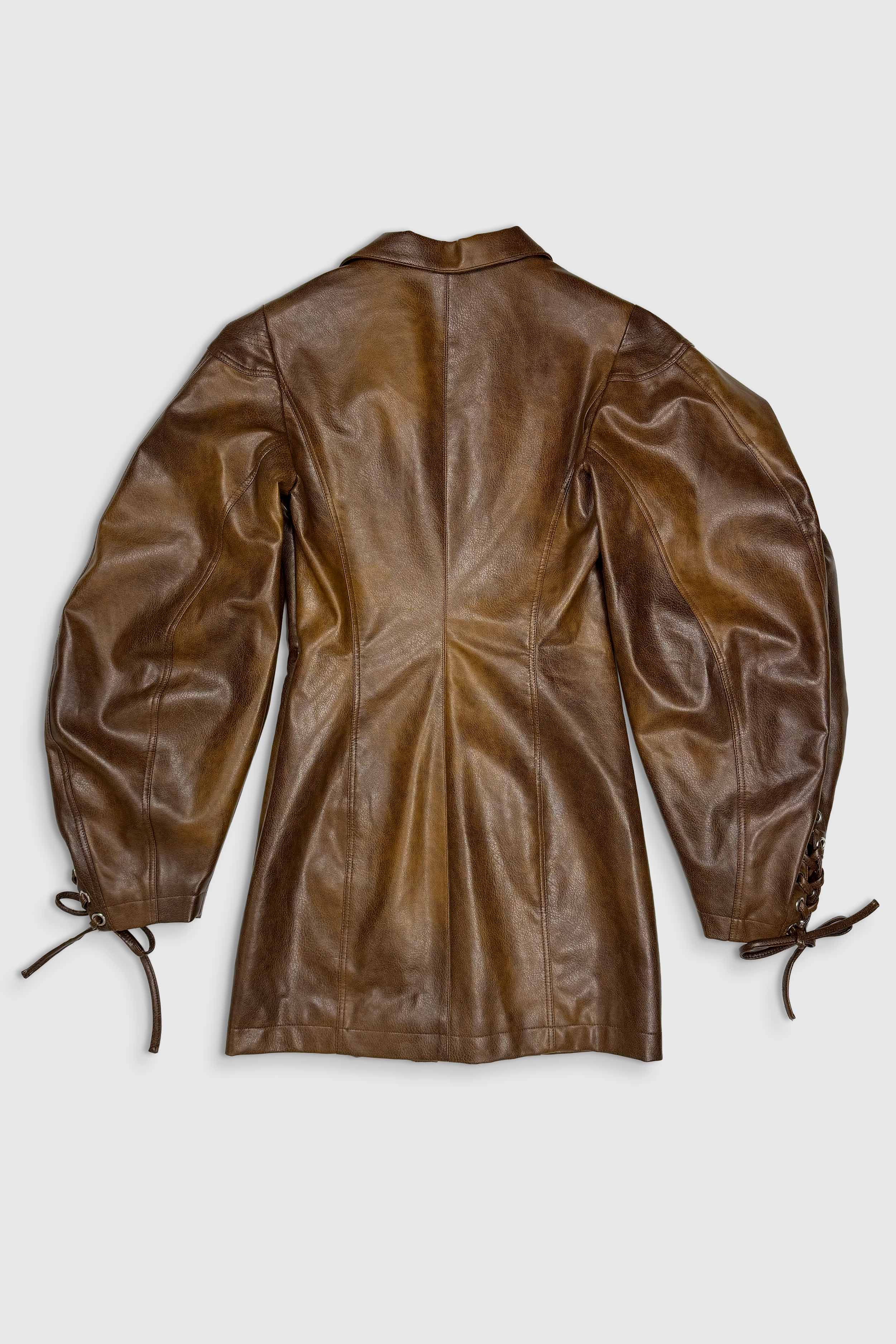 Mini-Dress aus veganem Leder (Gr. 36 FR)