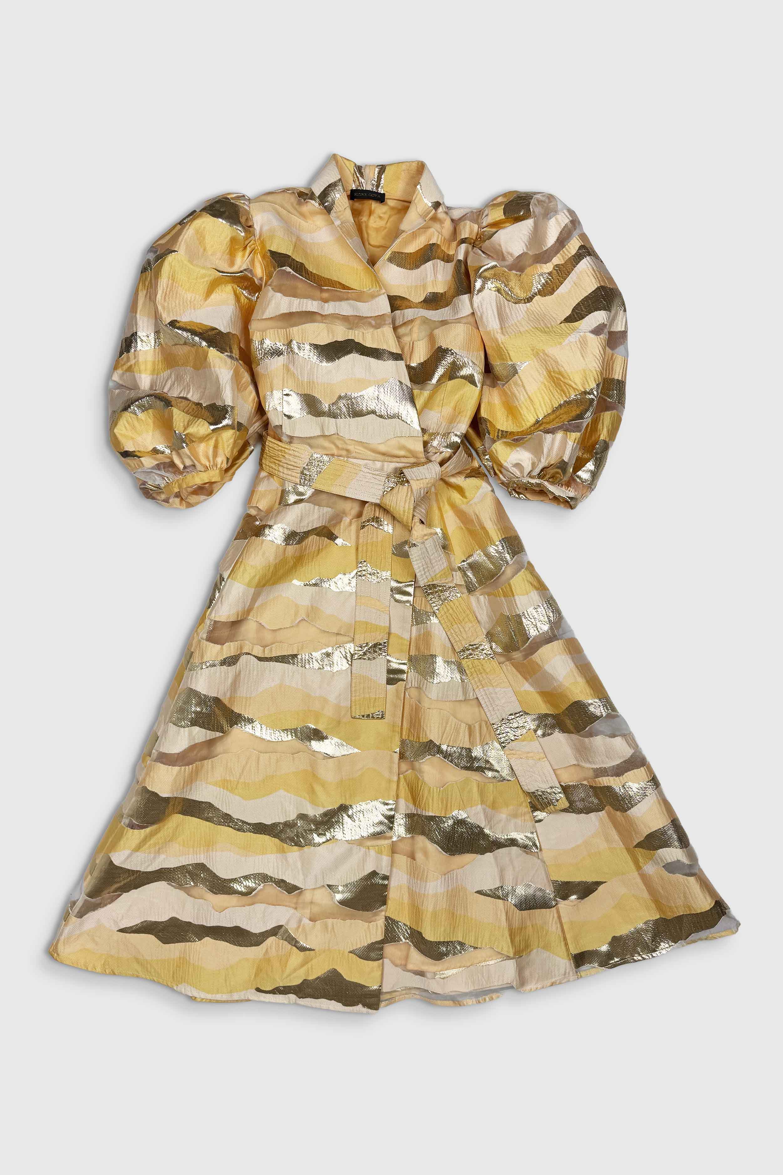 Wickelkleid mit Gürtel (Gr. XS)