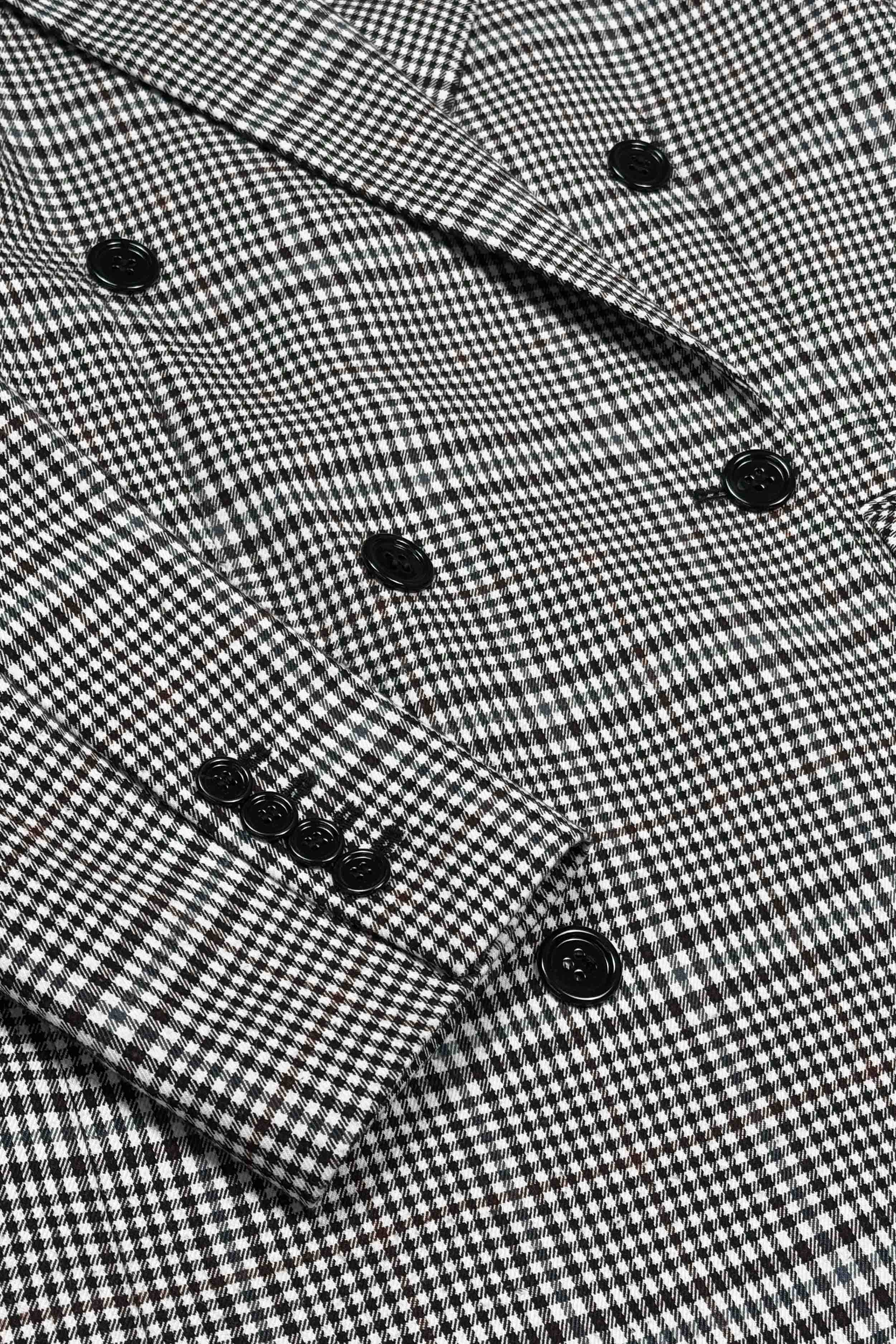 Karierter doppelreihiger Blazer (Gr. 38 FR)