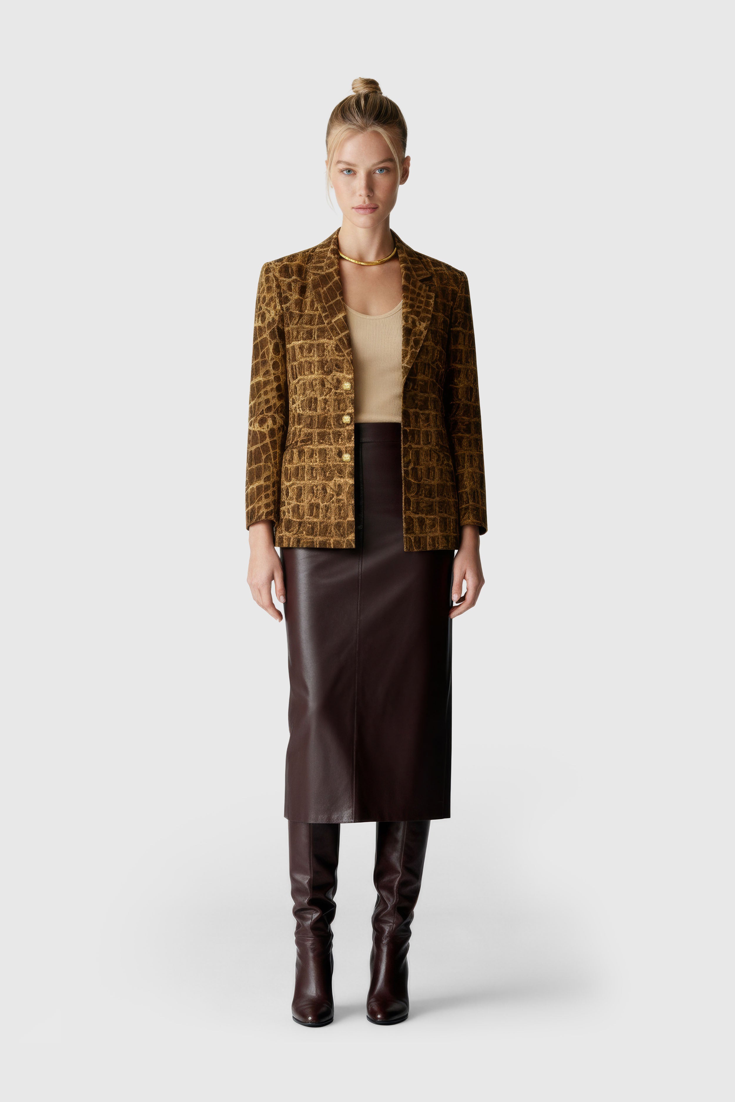 Blazer mit Python-Print (Gr. 42 IT)