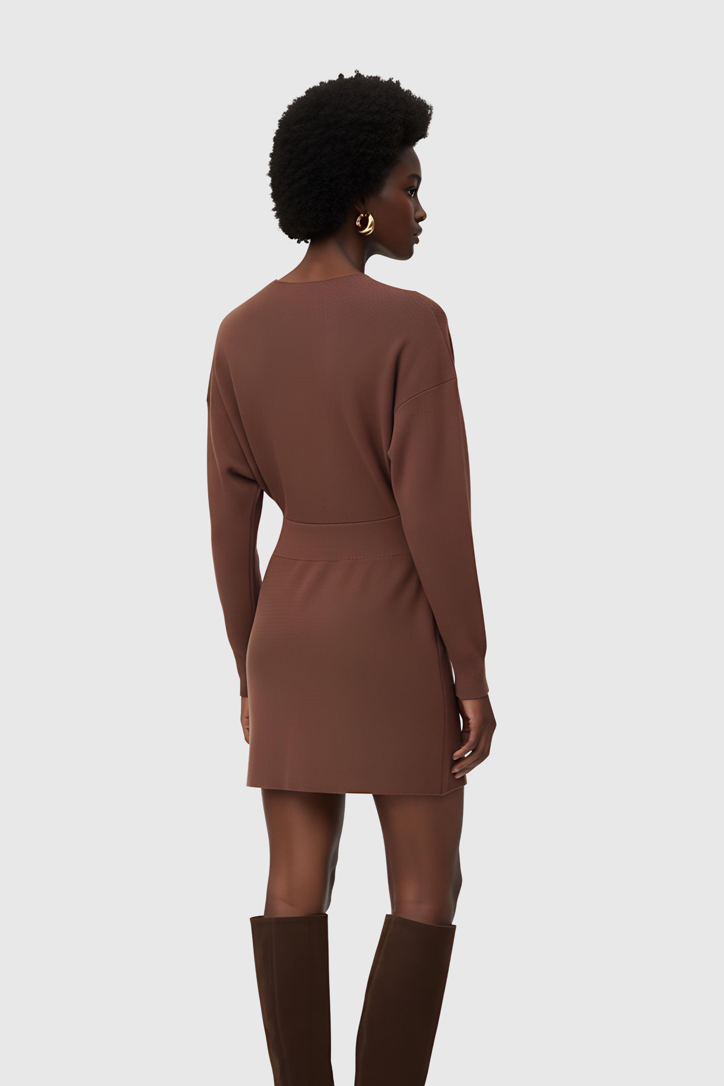 Mini-Kleid mit langen Ärmeln (Gr. 36 FR)