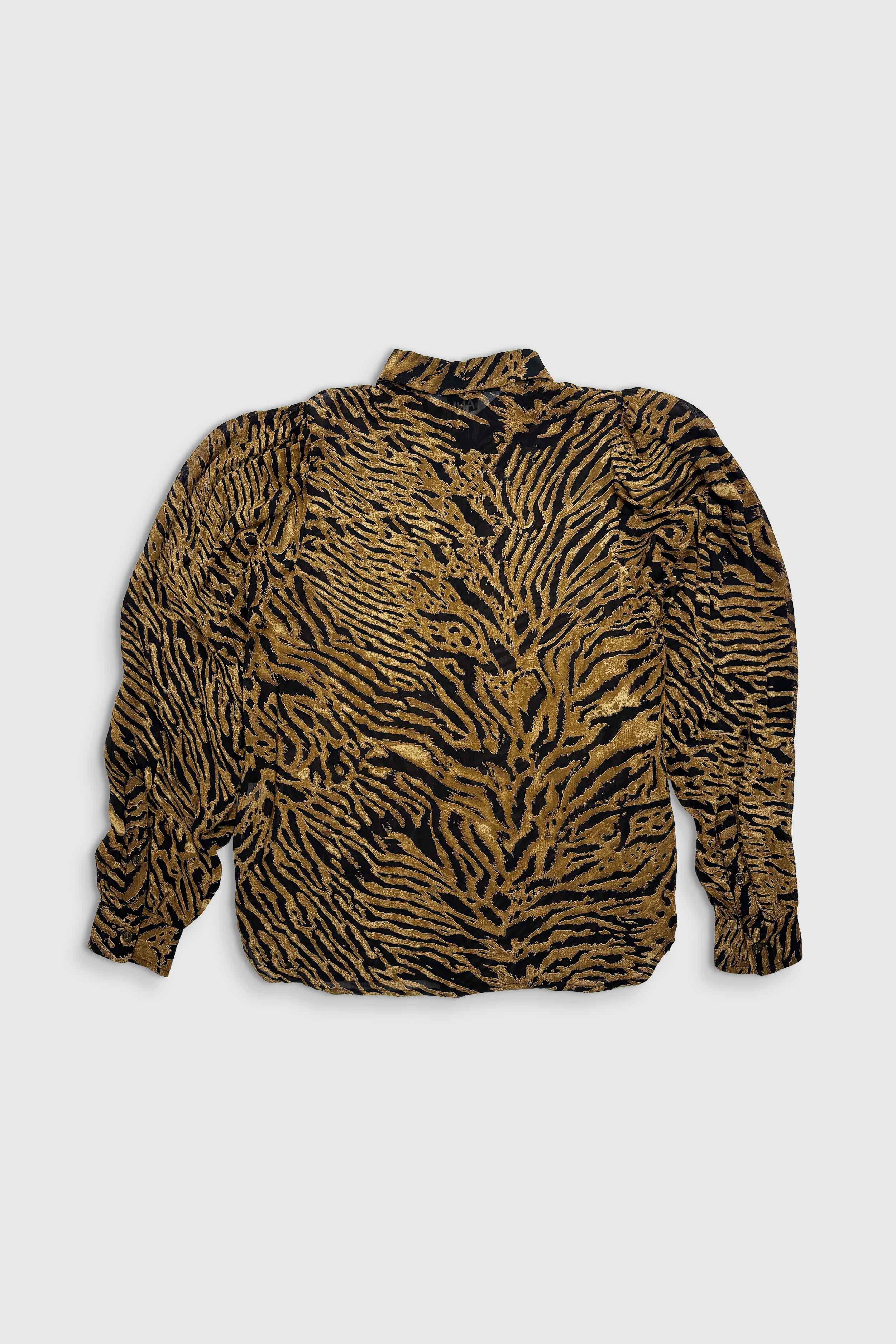 Bluse mit Tiger-Print (Gr. M)