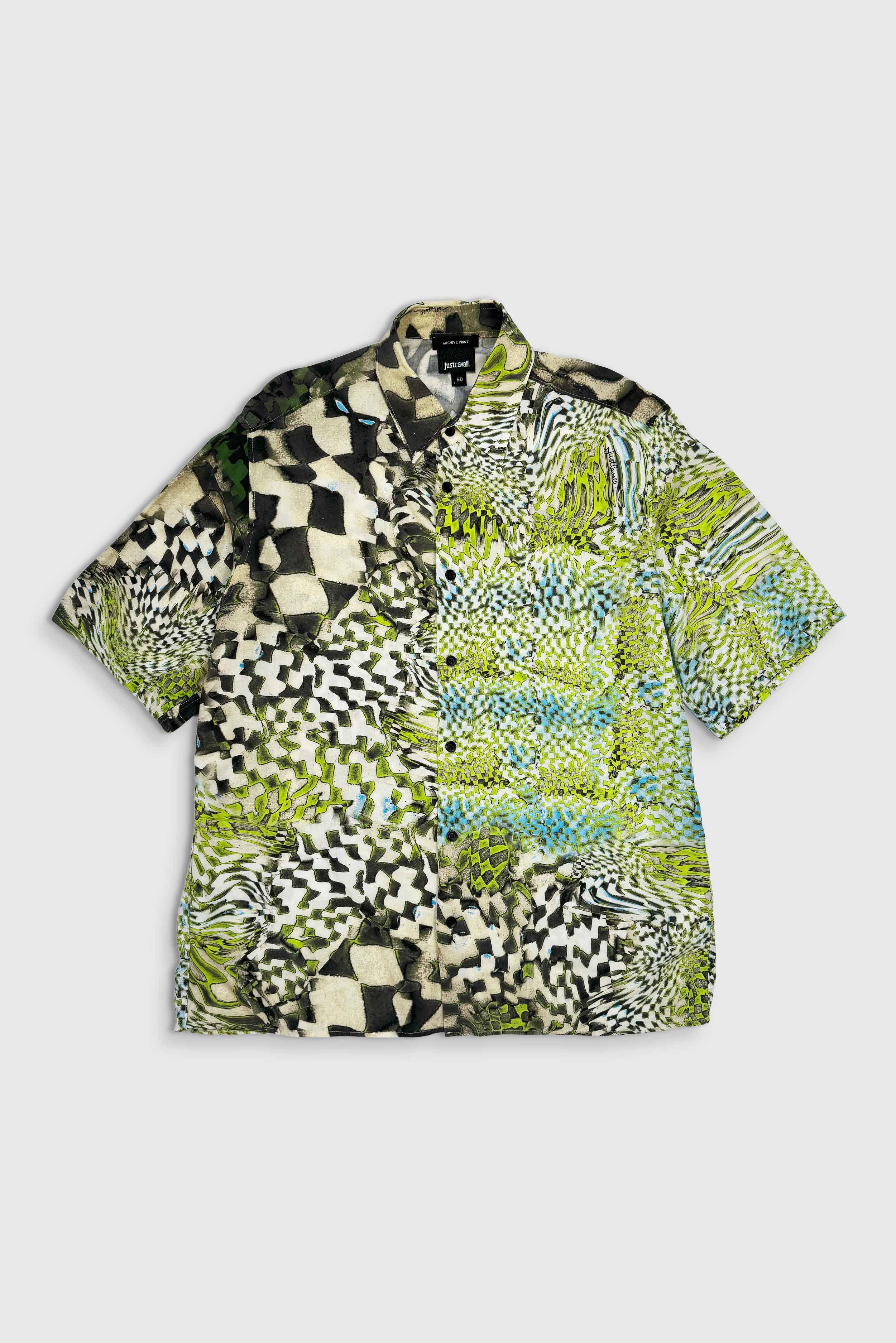 Archive-Print Kurzarm Hemd (Gr. 50)