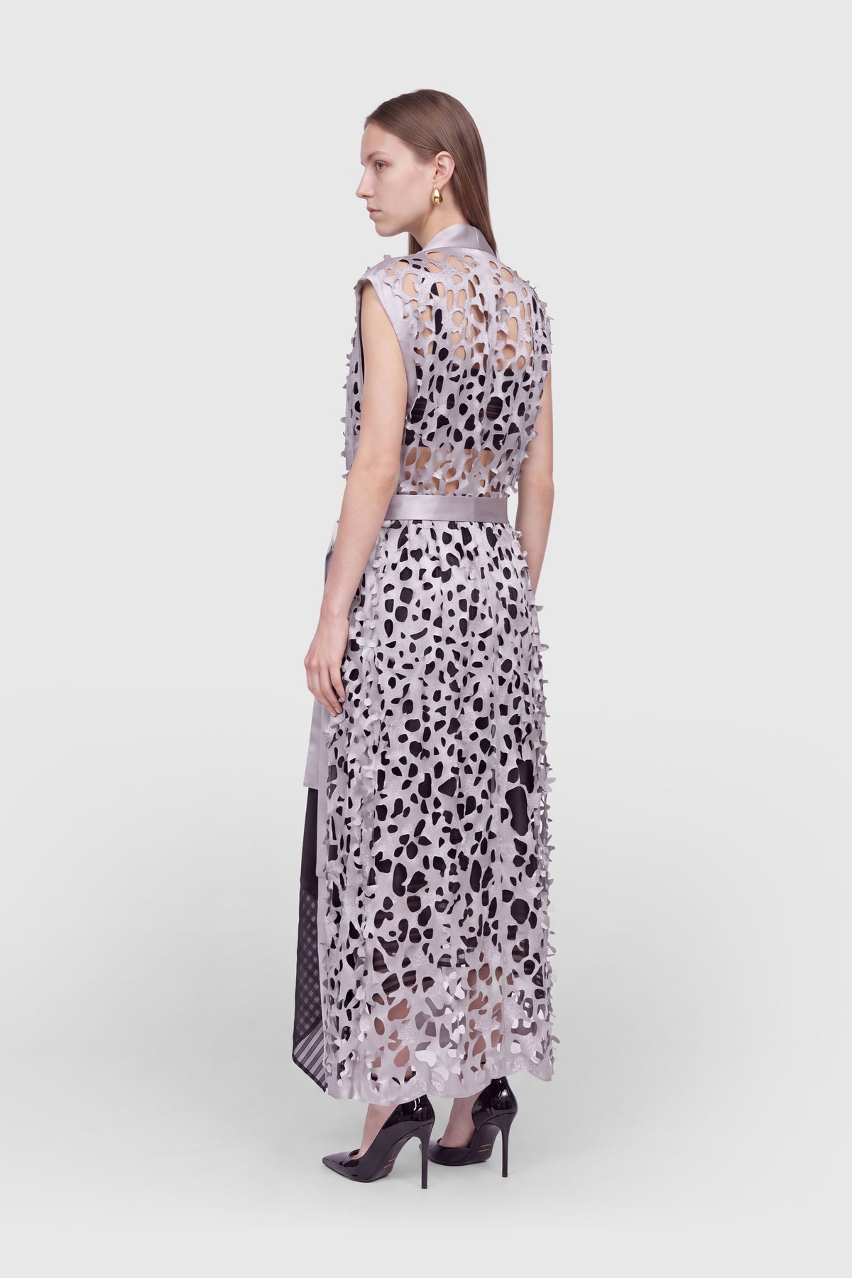 Kimono Mantel mit Cut-Out Muster