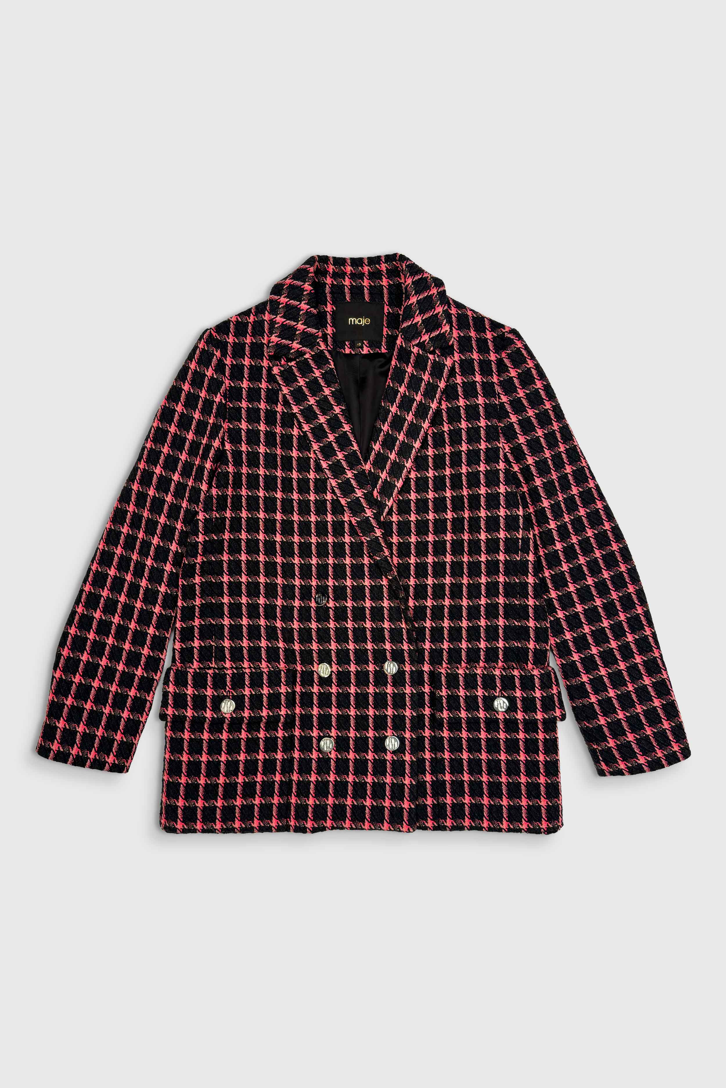 Blazer im Prince-of-Wales-Muster (Gr. 40 FR)