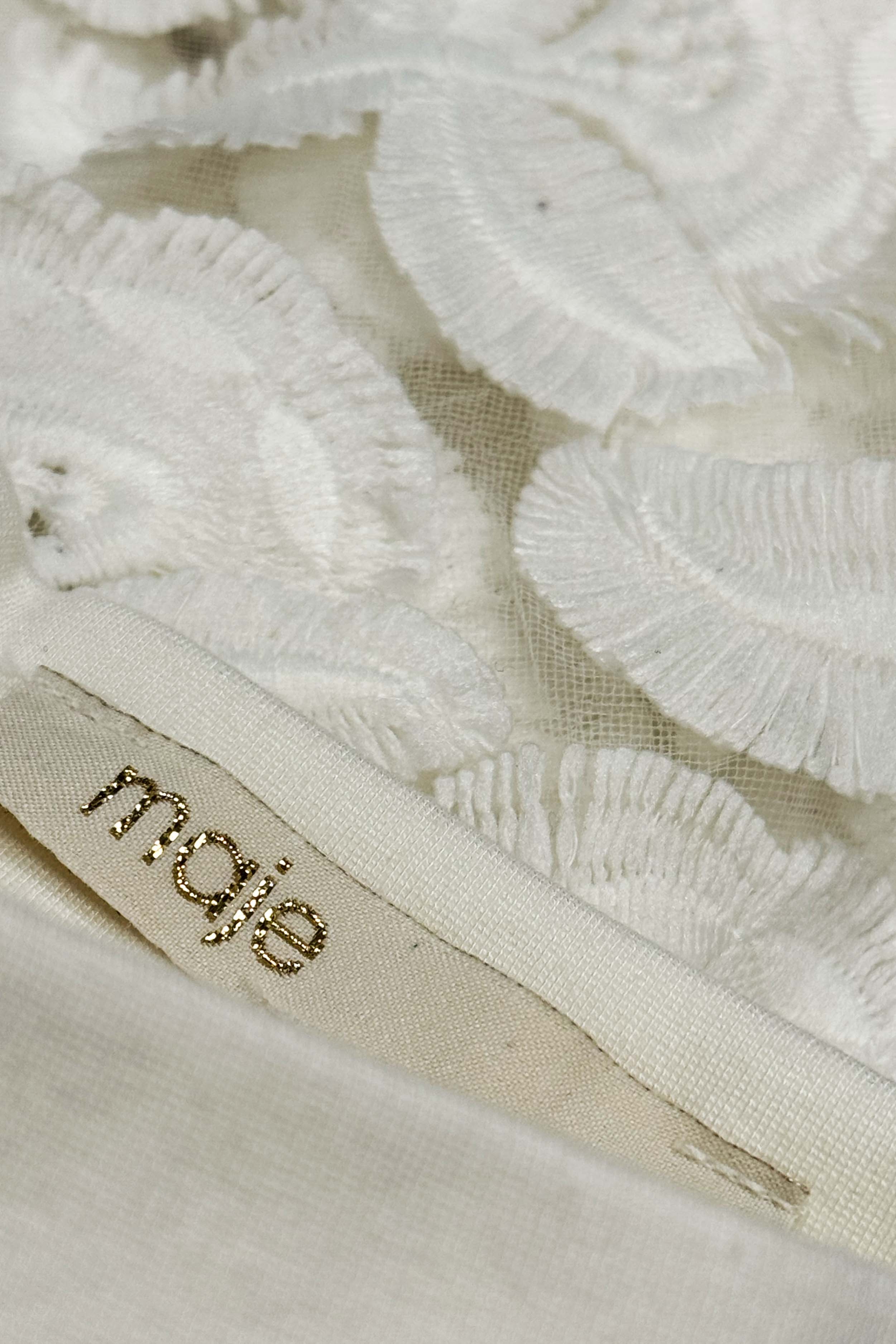 Midi-Rock mit Blumenstickerei (Gr. 34 FR)