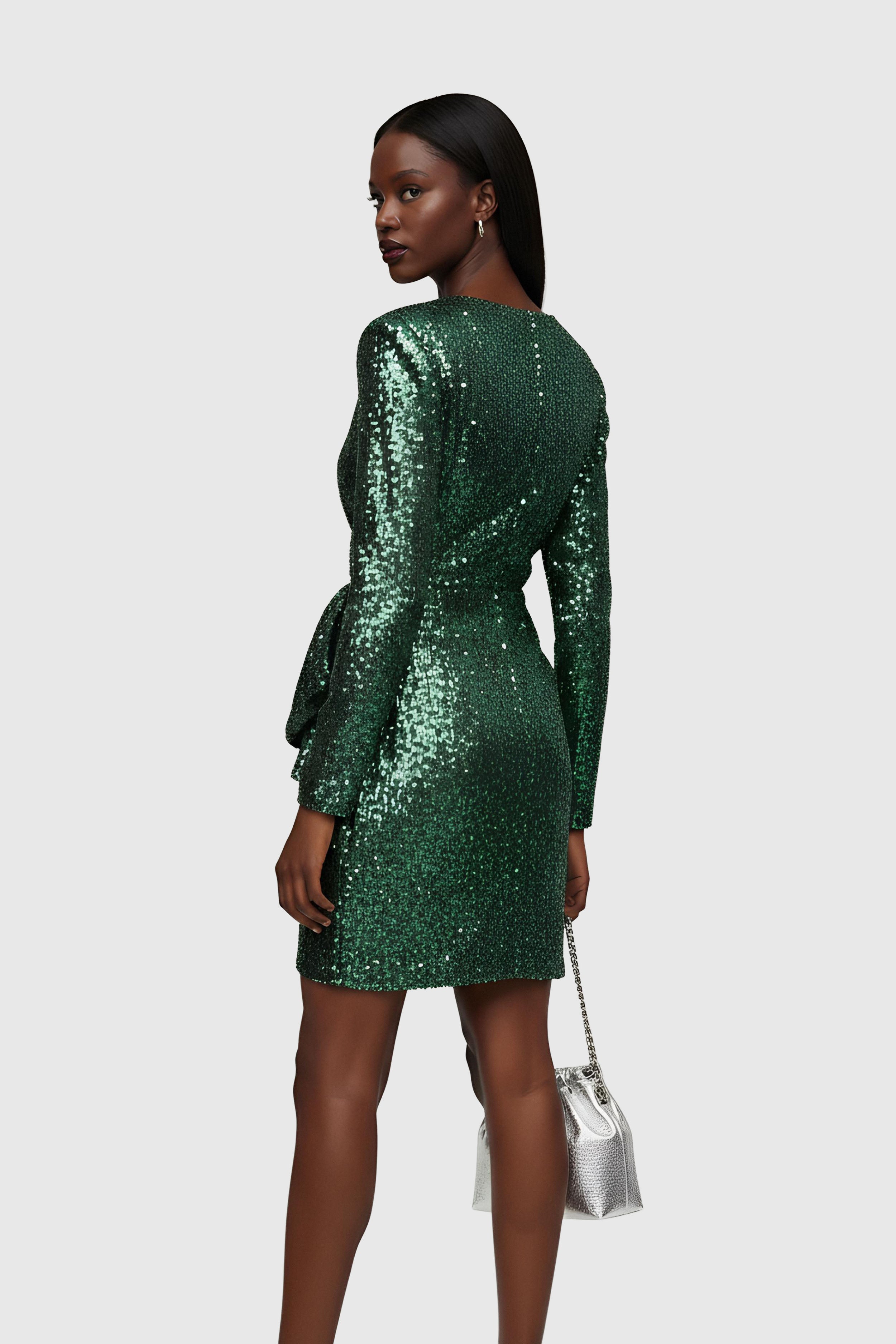 Pailletten Mini-Kleid (Gr. 44 IT)